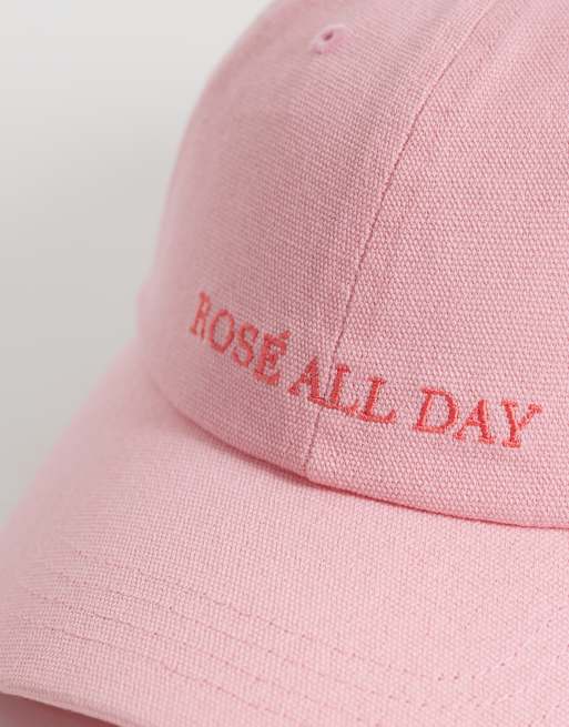 Gorra rosas con diseño "Rosé" de Accessorize, 3 de 3