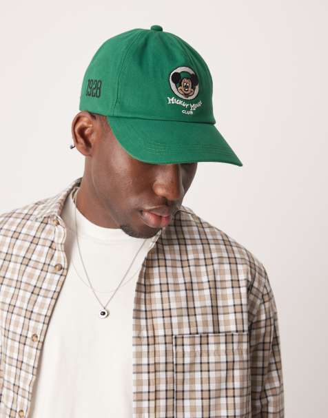 Gorra verde con bordado vintage de Mickey Mouse de Disney de ASOS DESIGN - view 1
