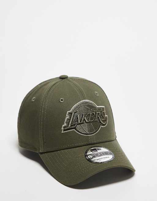 Gorra verde con diseño de los LA Lakers 9Forty de New Era