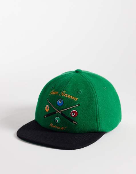 Gorra verde con seis paneles y visera en contraste Trick Shout de ICECREAM - view 1