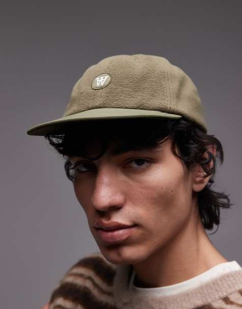 Gorra verde de felpa de Double A By Wood Wood - view 1