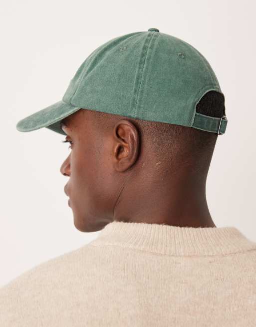Gorra verde lavado con bordado de ASOS DESIGN, 3 de 3