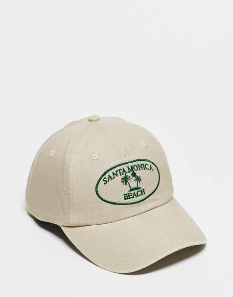 Gorra verde lavado unisex con logo de Reclaimed Vintage - view 1