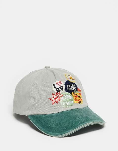 Gorra verde lavado unisex con parches de Reclaimed Vintage - view 1