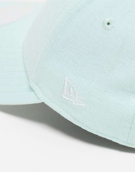 Gorra verde menta con detalle de los LA Dodgers de lino 9Forty de New Era, 4 de 4