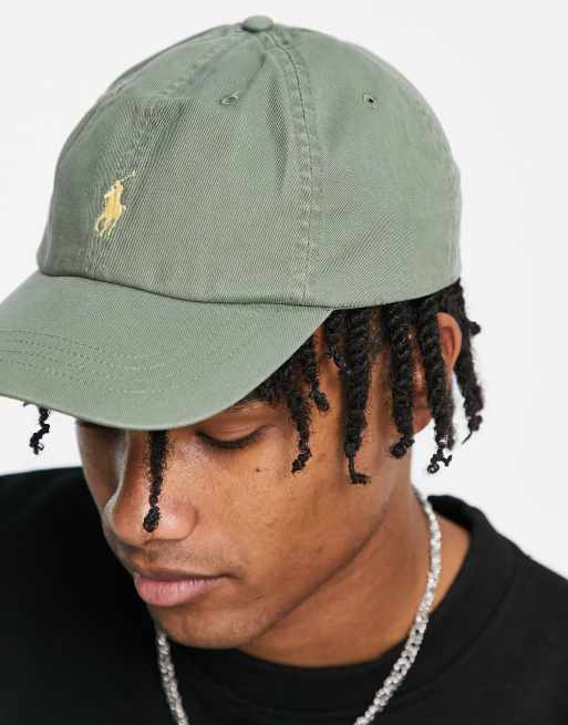 Gorra verde oliva con logo de caballo de Polo Ralph Lauren, 3 de 4