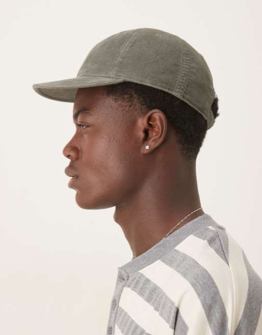Gorra verde oscuro de corte estándar de pana de Tommy Hilfiger