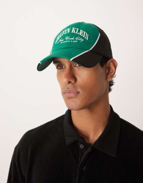 Gorra verde oscuro y negra con estampado gráfico de Calvin Klein - view 1