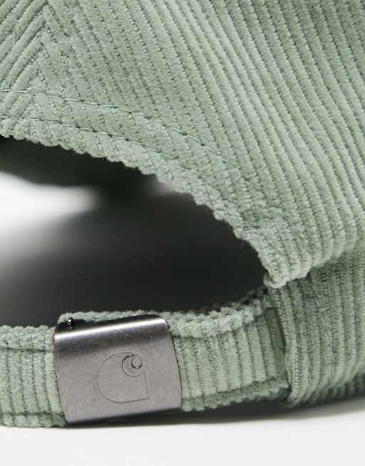 Gorra verde unisex de pana Harlem de Carhartt WIP, 4 de 4