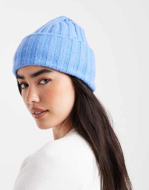 Gorro azul de canalé de New Look - view 1