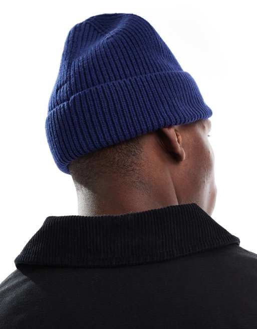 Gorro azul marino con bordado "Originals Studio" de canalé de Jack & Jones, 3 de 3
