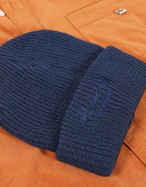 Gorro azul marino unisex de Reclaimed Vintage, 3 de 4