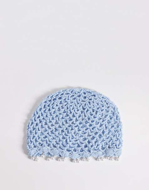 Gorro azul pastel de lentejuelas con perlas de imitación de My Accessories - view 1