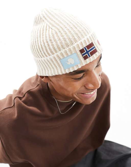 Gorro blanco con parches del logo Sham de Napapijri, 4 de 4