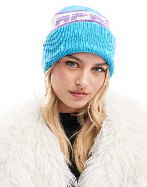 Gorro blanco y azul con estampado "Après Ski" de OOSC - view 1