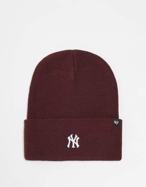 Gorro burdeos con logo pequeño de los New York Yankees de 47 Brand - view 1