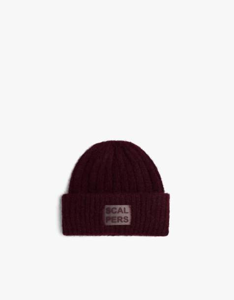 Gorro burdeos de punto cálido de Scalpers - view 1