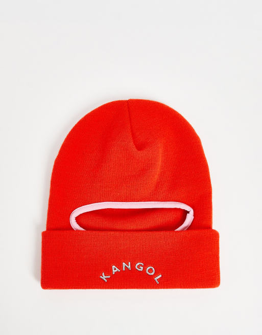 Gorro color cereza brillante estilo pasamontañas de Kangol