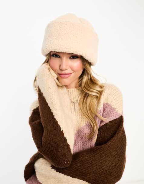 Gorro Lana Tejido Abrigo Invierno Mujer Dama Crochet Ski Sombrero