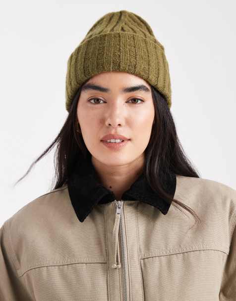 Gorro de canalé en caqui de New Look - view 1