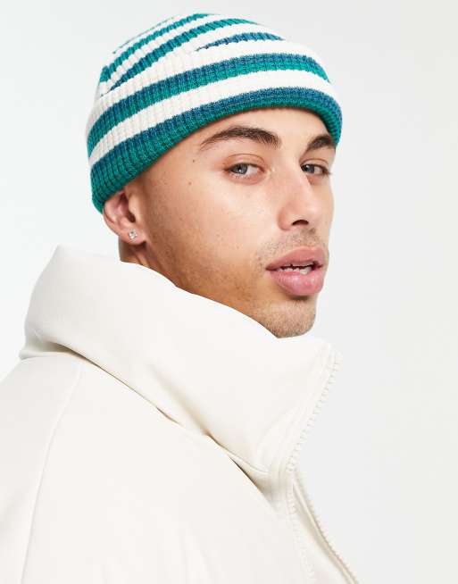 Gorro de rayas de Topman en mezcla de poliéster en color verde y verde - VERDE, 2 de 4