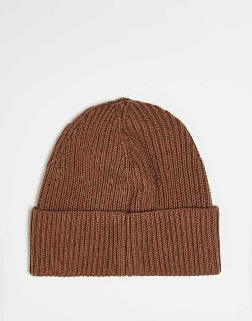Gorro marrón de estilo worker con logo bordado de AAPE BY A BATHING APE®, 4 de 4