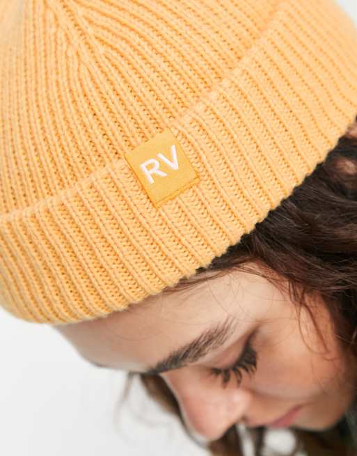 Gorro naranja de estilo pescador con logo a tono de Reclaimed Vintage, 2 de 4