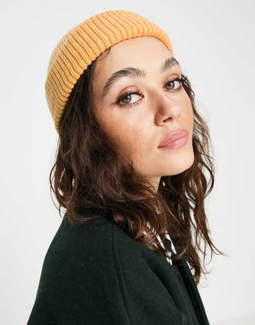 Gorro naranja de estilo pescador con logo a tono de Reclaimed Vintage, 3 de 4