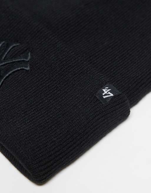 Gorro negro con diseño de los New York Yankees de 47 Brand, 2 de 3