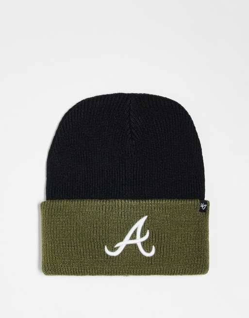 Gorro negro con diseño en contraste de los Oaklands Athletics de punto de 47 Brand