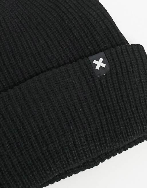 Gorro negro con logo de COLLUSION Unisex, 3 de 4