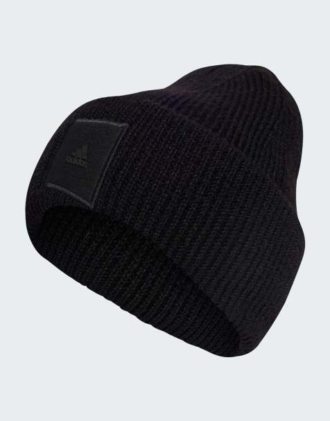 Gorro negro con vuelta de adidas - view 1