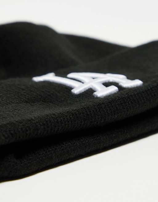 Gorro negro con vuelta y detalle de los LA Dodgers de New Era, 4 de 4