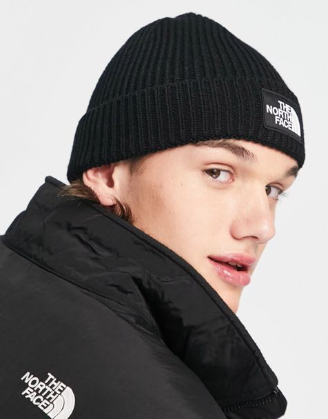 Gorro negro con vuelta y logo cuadrado de The North Face - view 1