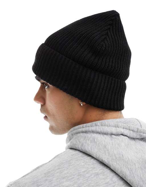 Gorro negro de estilo pescador de New Look