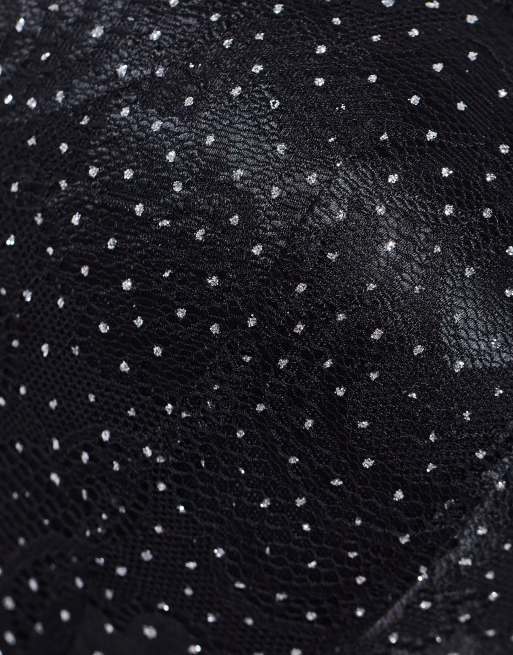 Gossard - Glitter - Soutien-gorge pigeonnant rembourré à armatures - Noir, 2 de 4