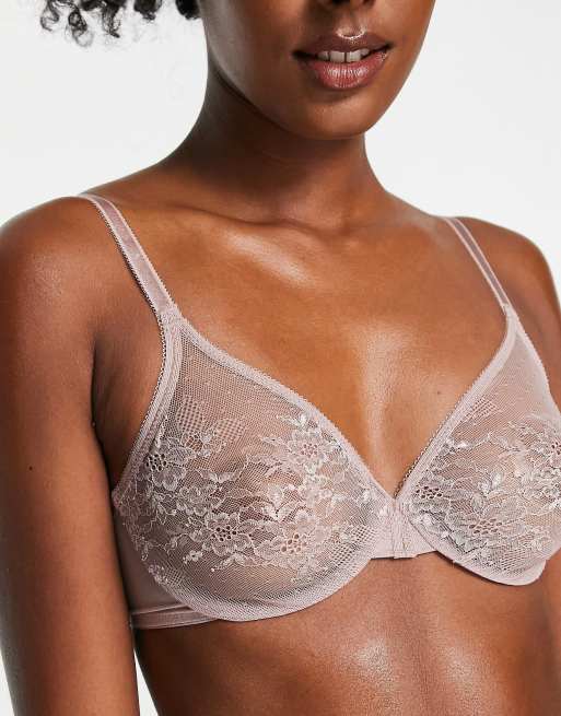 SHEIN Reggiseno Con Ferretto Di Pizzo Trasparente