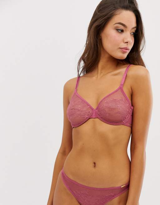 Gossard - Glossies - Ensemble string et soutien-gorge à armatures en dentelle, 2 de 3