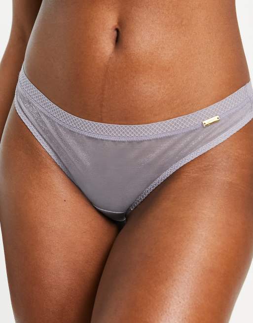 Culotte String Nylon Et Maille Transparente - 1 Pièce - Neuve Avec étiquettes