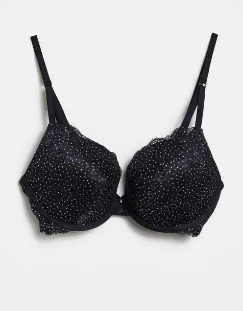 Gossard - Reggiseno imbottito con ferretto e scollo profondo nero glitterato - view 1