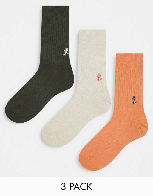 Gramicci 3 pack socks in multi