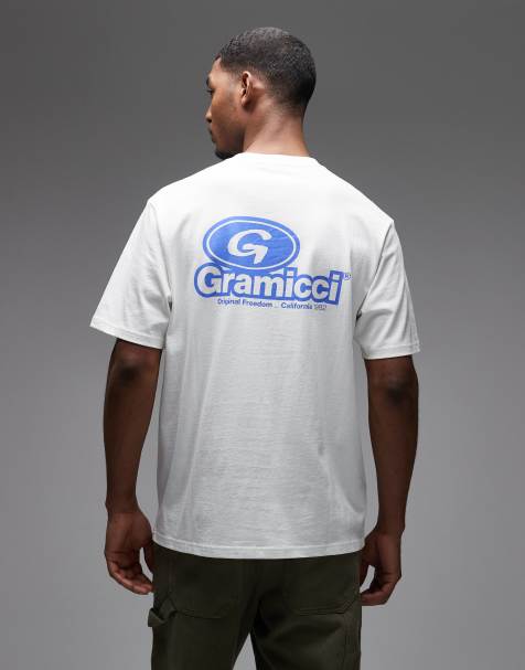 Gramicci '82 graphic short sleeve tee with back and chest graphic in white - view 1