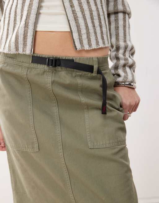 Gramicci baker midi skirt in herb pigment , 5 of 5