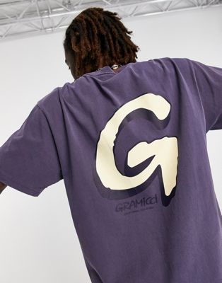 Gramicci big G logo backprint t-shirt in navy