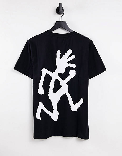  Gramicci big running man t-shirt in black 