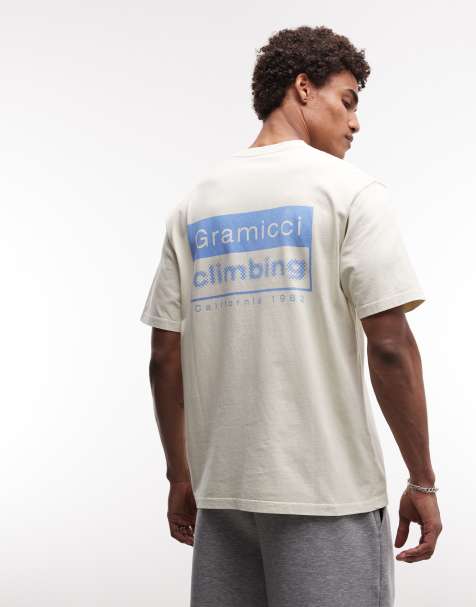 Gramicci camiseta con estampado en la espalda de escalada en crudo - view 1