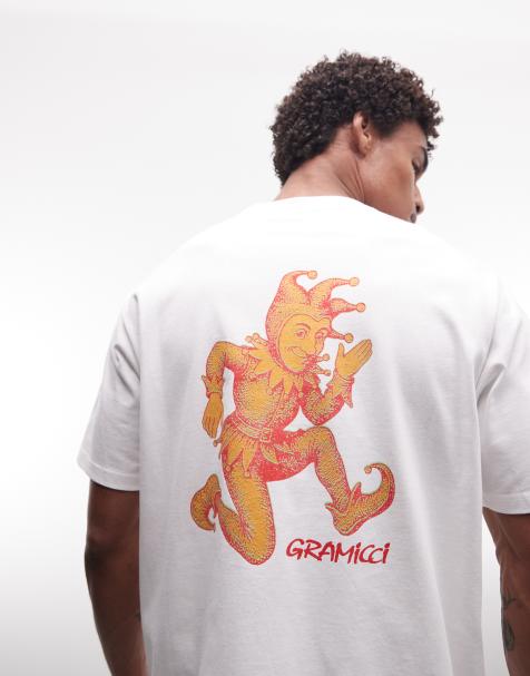 Gramicci - camiseta con estampado gráfico en blanco - view 1