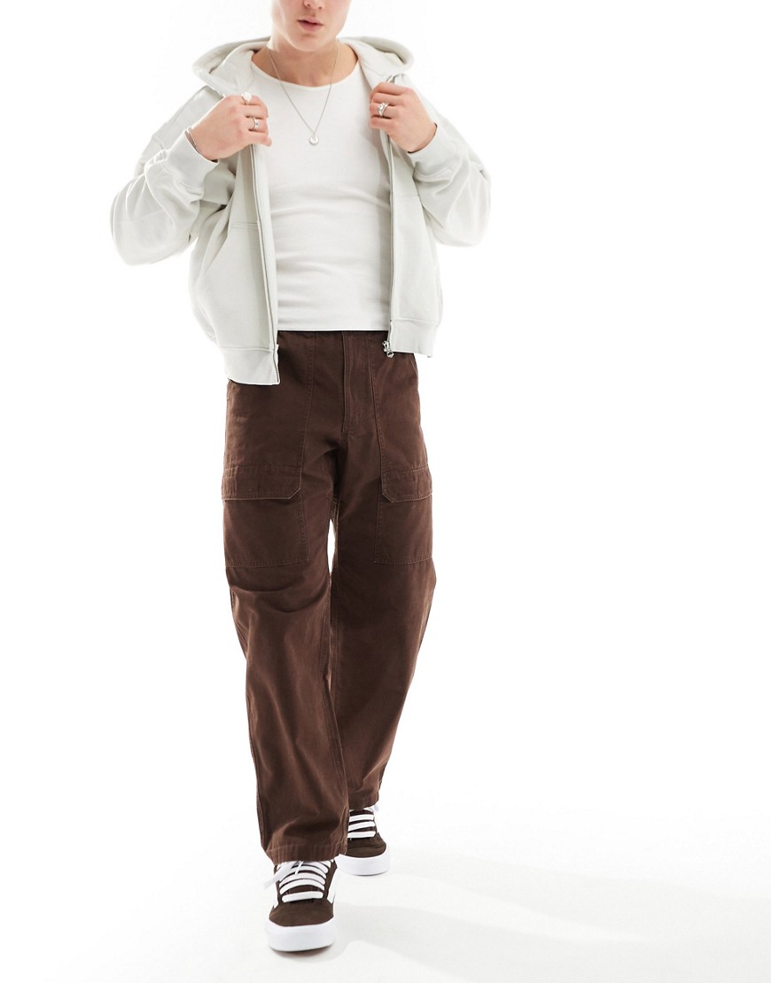 Gramicci canvas pocket trouser in dark beige-Neutral