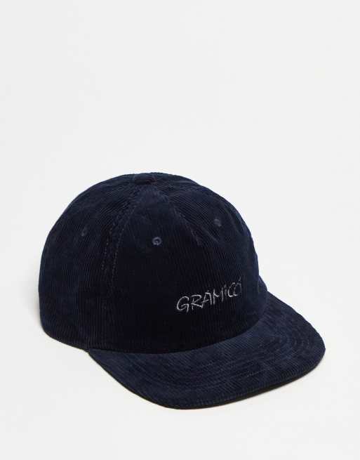 Gramicci - Cappellino in velluto a coste blu navy