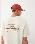 [Gramicci] Gramicci climbing equipment graphic t-shirt in natural-Neutral S Natural